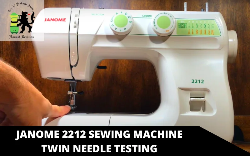Janome 2212 Sewing Machine twin needle testing