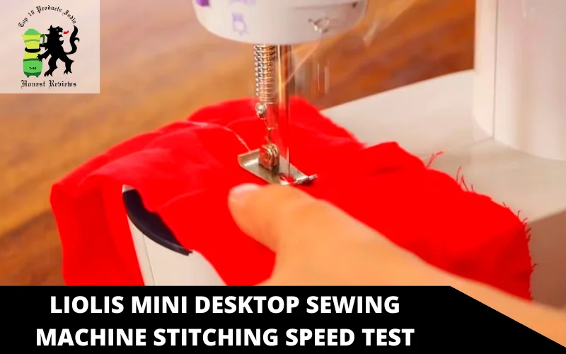 Liolis Mini Desktop Sewing Machine stitching speed test