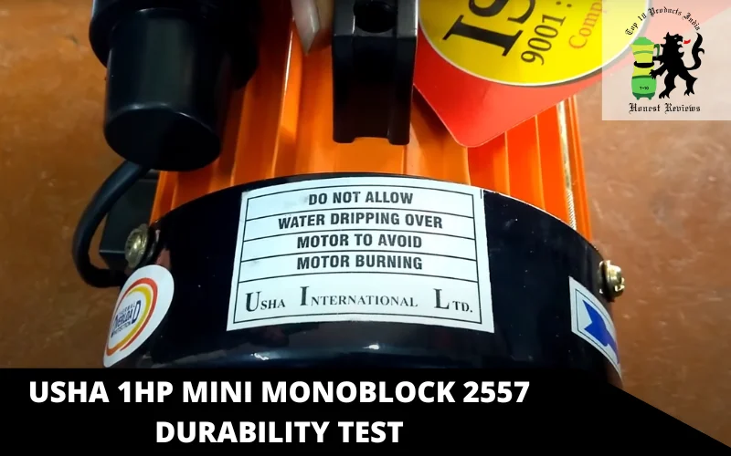 Usha 1Hp Mini Monoblock 2557 durability test