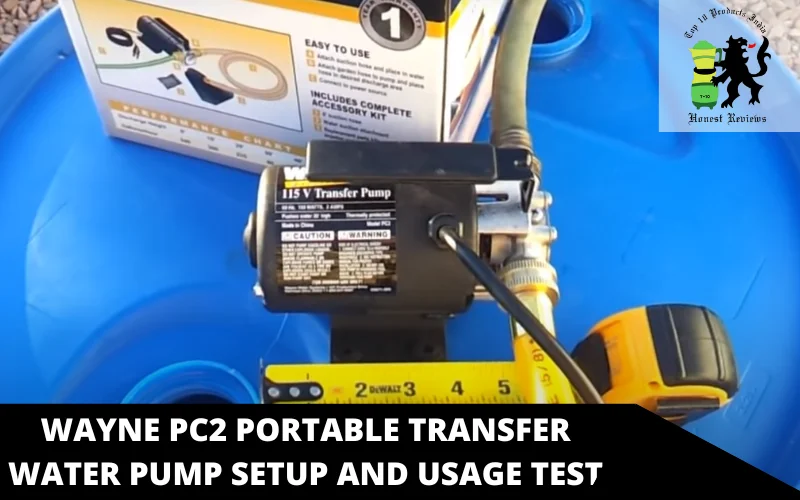 Wayne PC2 Portable Transfer Water Pump setup and usage test