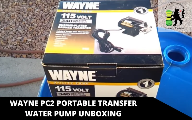Wayne PC2 Portable Transfer Water Pump unboxing