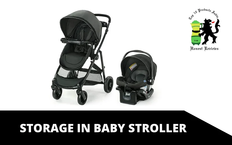 Storage in baby stroller