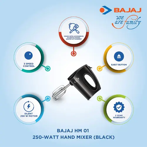 Bajaj hand blender's SIZE and WEIGHT