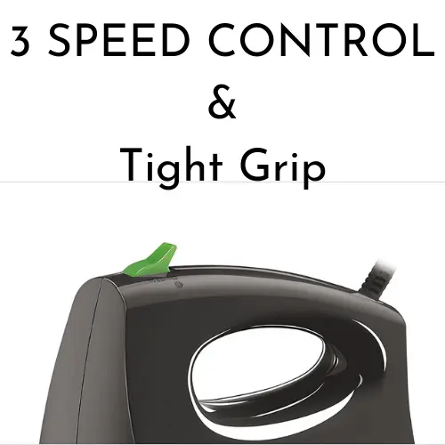 Speed control and Tight grip of Bajaj hand blender