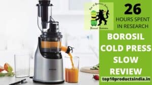 Borosil - Health Pro Cold Press Slow Juicer Review