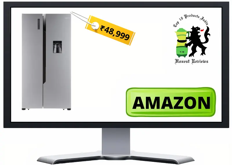 AmazonBasics 564 L Side-by-Side Door Refrigerator
