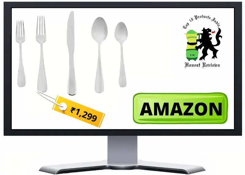 AmazonBasics Cutlery 20-Piece Stainless Steel Flatware Silverware Set