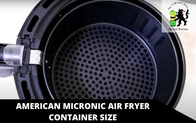 American Micronic Air Fryer Container size