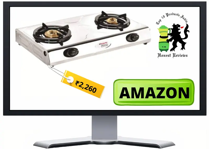 Butterfly Stainless Steel Rhino 2 Burner Gas Stove