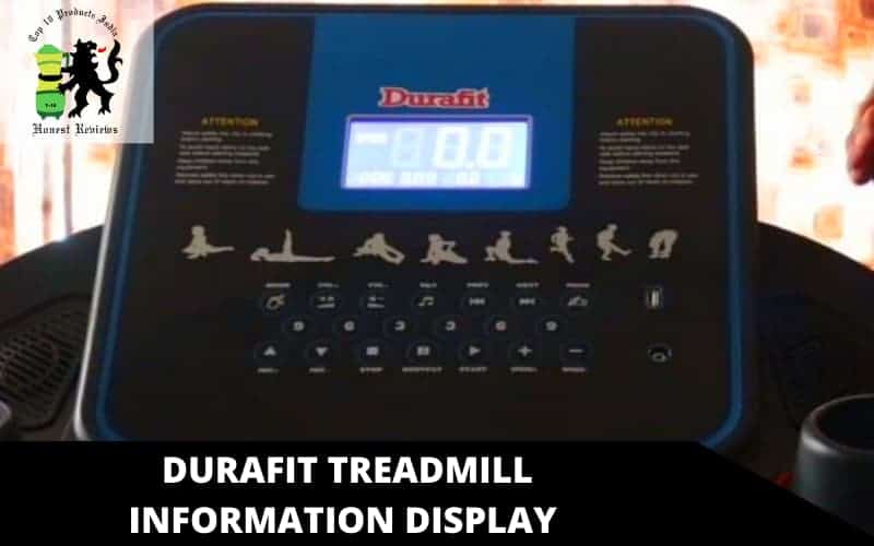 Durafit Treadmill Information display