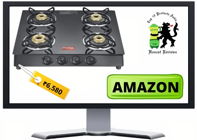 Prestige Marvel Plus Glass 4 Burner Gas Stove