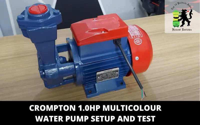 Crompton 1.0HP Multicolour Water Pump Setup and Test