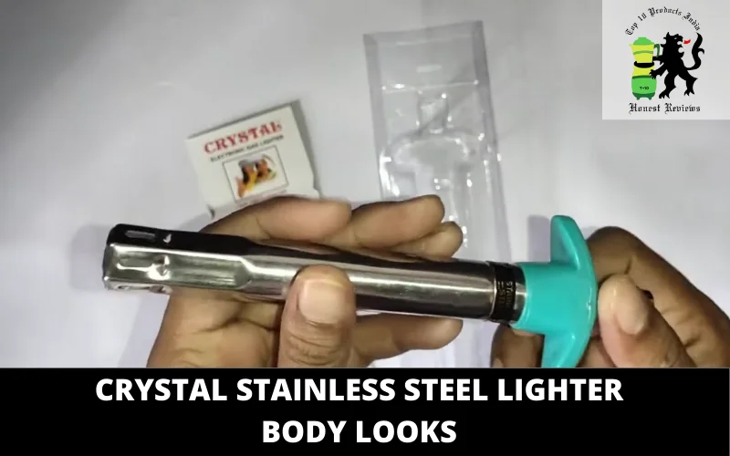 Crystal Stainless Steel Lighter body looks