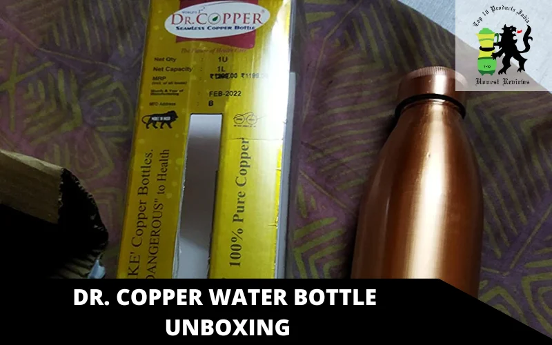 Dr. Copper Water Bottle unboxing