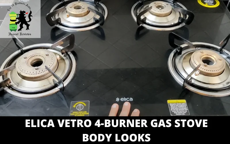 Elica Vetro 4-burner Stove GAS BODY LOOKS