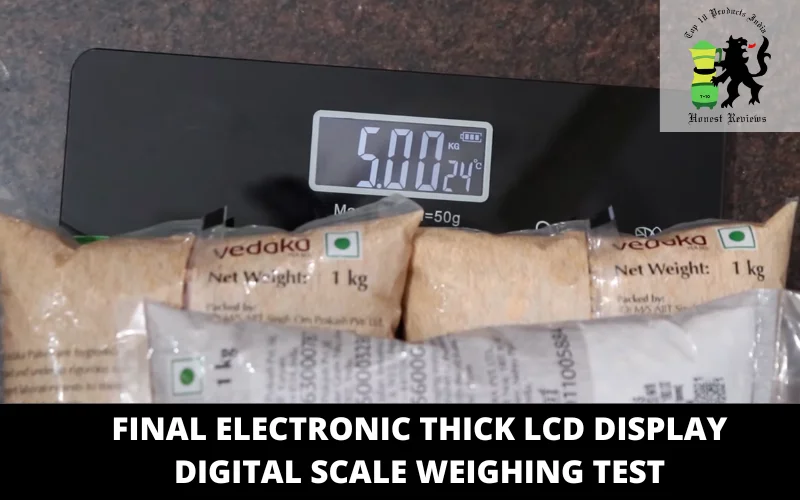 Final Electronic Thick LCD Display Digital Scale Weighing test
