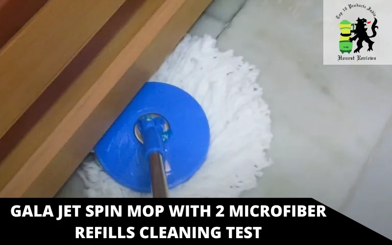 Gala Jet Spin Mop with 2 Microfiber Refills cleaning test