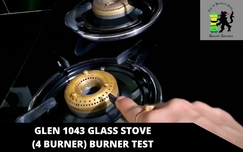 Glen 1043 Glass Stove (4 Burner) burner test