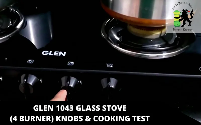 Glen 1043 Glass Stove (4 Burner) knobs & cooking test