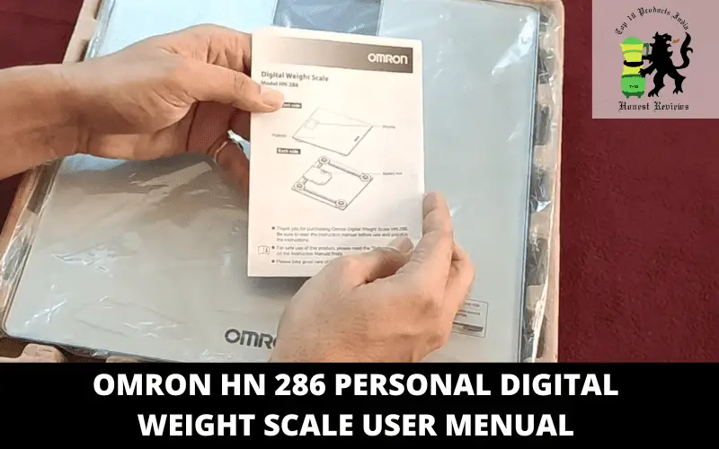 Omron HN 286 Personal Digital Weight Scale user menual