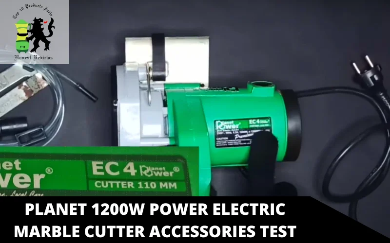 Planet 1200W Power Electric Marble Cutter accessories test
