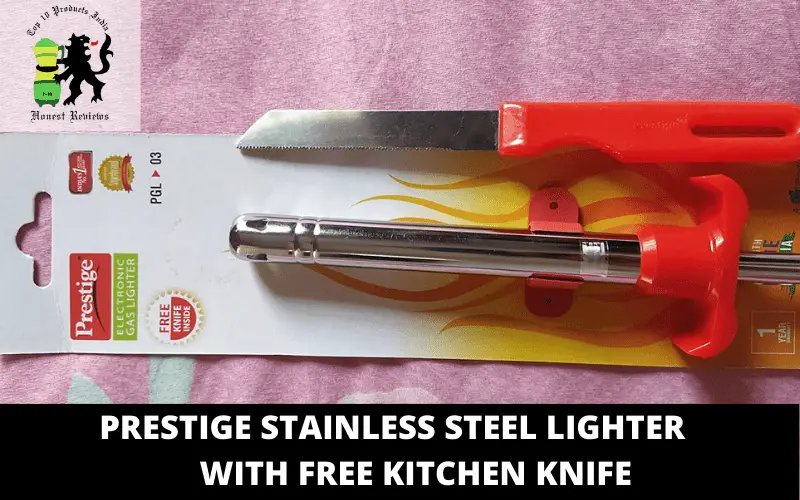 Prestige Stainless Steel Lighter with Free kitchen Knife
