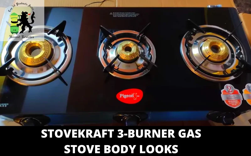 Stovekraft 3-burner gas stove BODY LOOKS