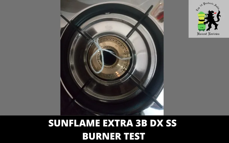 Sunflame Extra 3B DX SS burner test