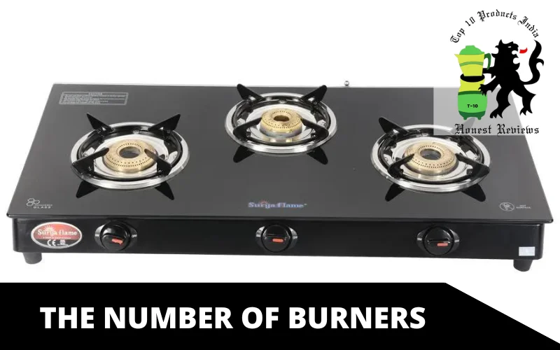 The number of burners