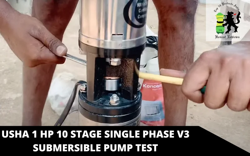 USHA 1 HP 10 Stage Single Phase V3 Submersible Pump test