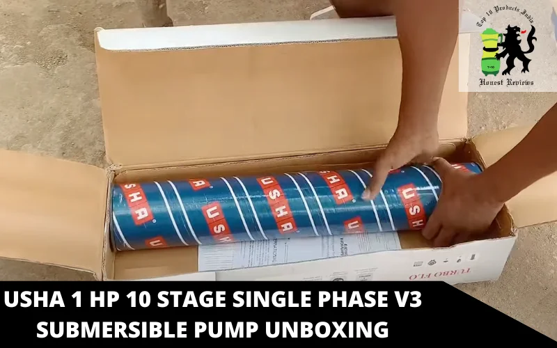 USHA 1 HP 10 Stage Single Phase V3 Submersible Pump unboxing