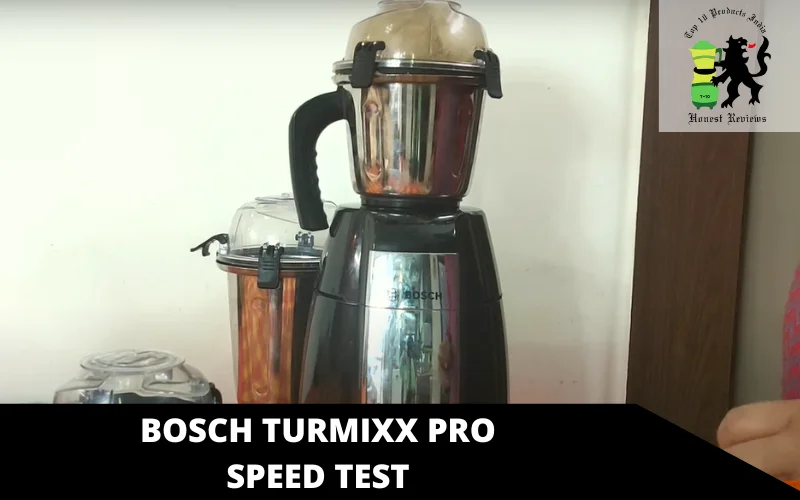 Bosch Turmixx Pro speed test