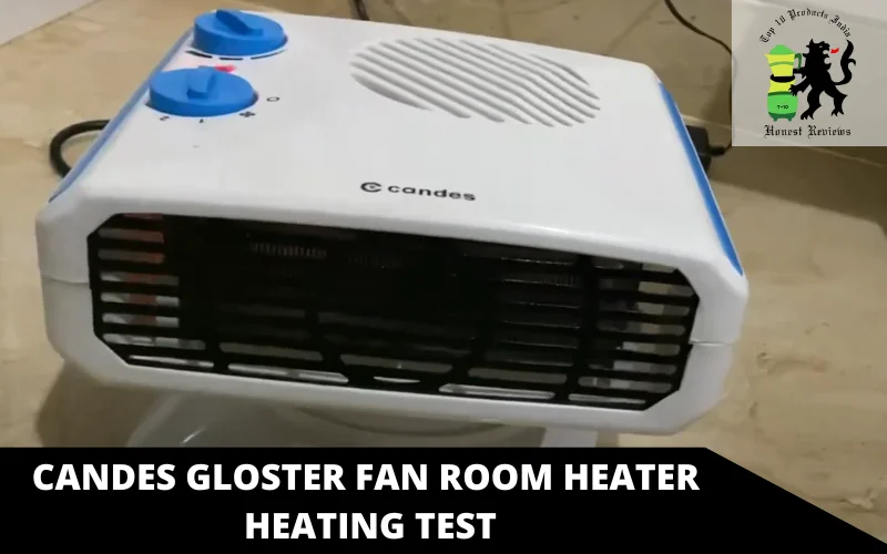 Candes Gloster Fan Room Heater heating test