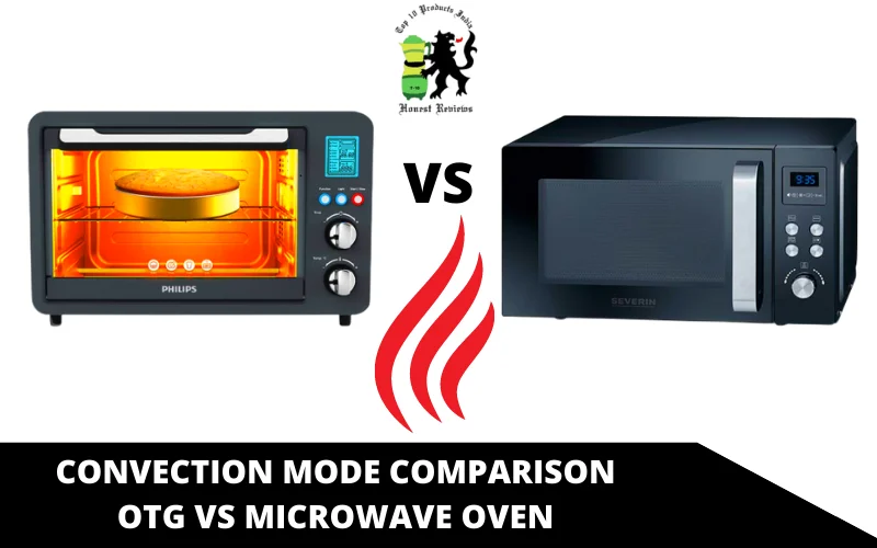 Convection Mode Comparison OTG vs microwave oven