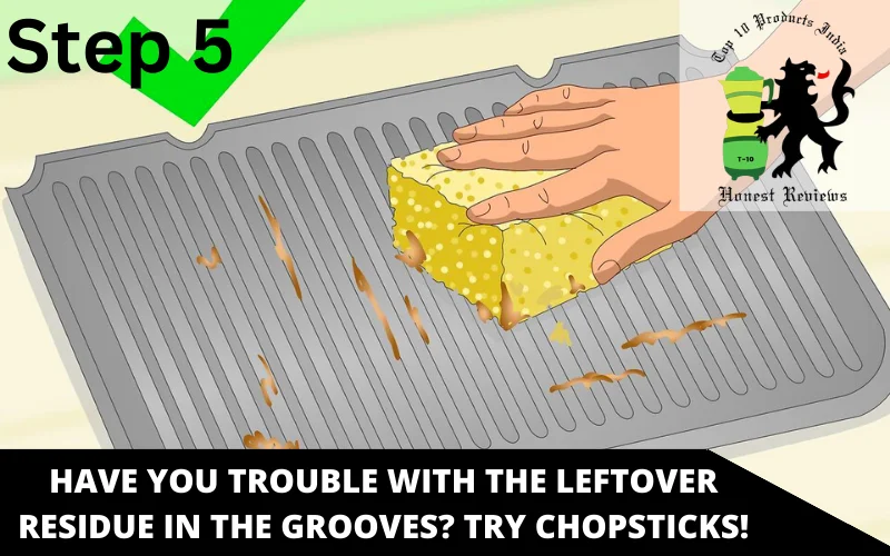 Have You Trouble With the Leftover Residue in the Grooves_ Try Chopsticks!