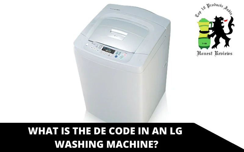 What is the DE Code in an LG washing machine