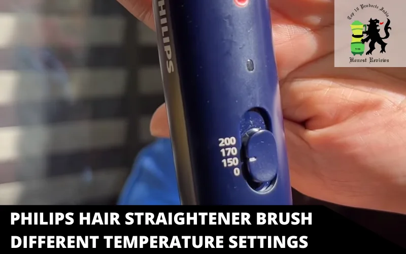 Philips Hair Straightener Brush Different temperature settings