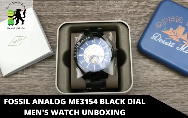 Fossil Analog ME3154 Black Dial Men's Watch unboxing