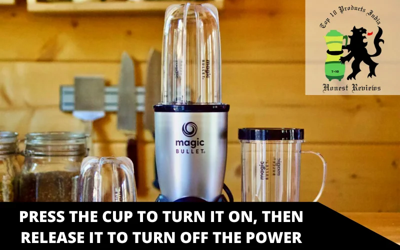 Press the cup to turn it on, then release it to turn off the power