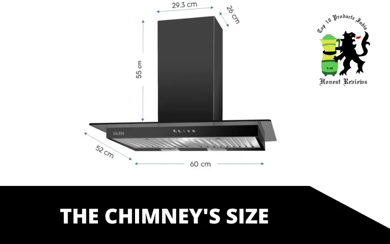 The chimney's size