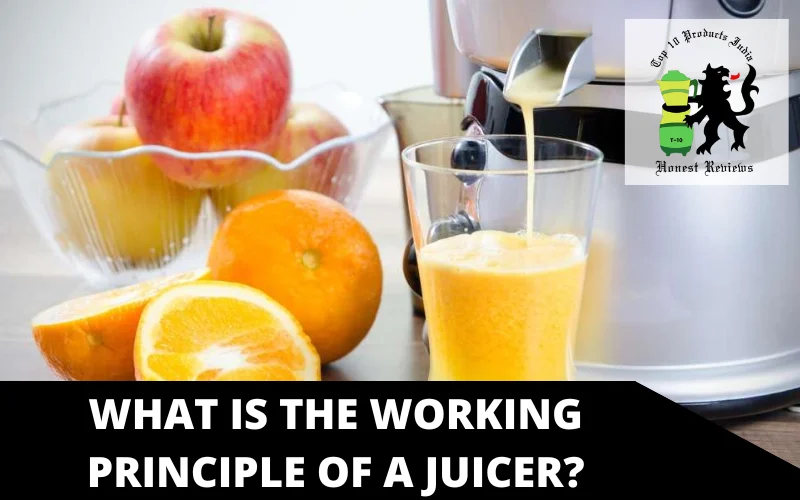 What is the working principle of a juicer?