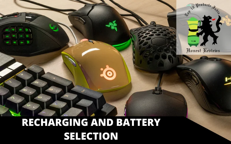 Recharging and battery selection