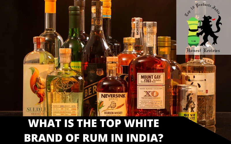 What is the top white brand of Rum in India