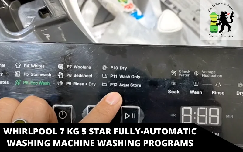 Whirlpool 7 kg 5 Star Fully-Automatic washing machine washing programs