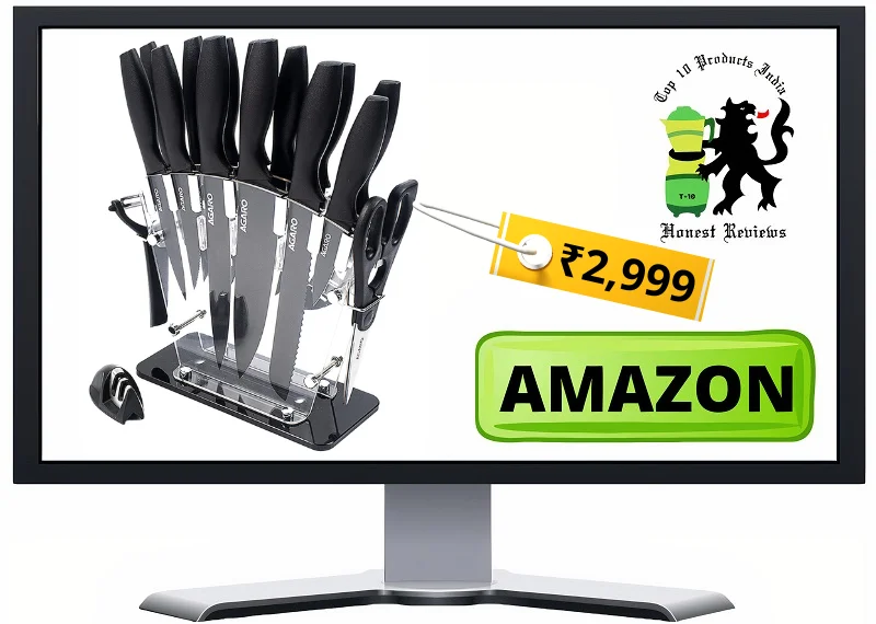 AGARO Grand 17Pcs Kitchen Knife Set