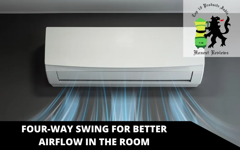 FOUR-WAY SWING FOR BETTER AIRFLOW IN THE ROOM