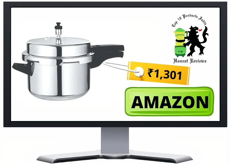 Sumit 3 + 5 L outer lid Aluminium Pressure Cooker Combo