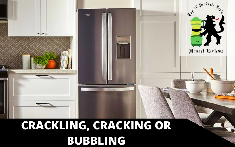 Crackling, cracking or bubbling