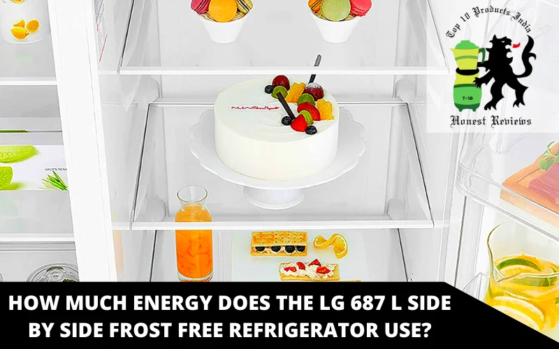 How much energy does the LG 687 L Side by Side Frost Free Refrigerator use