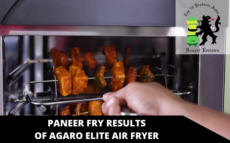 paneer fry results of AGARO Elite Air Fryer